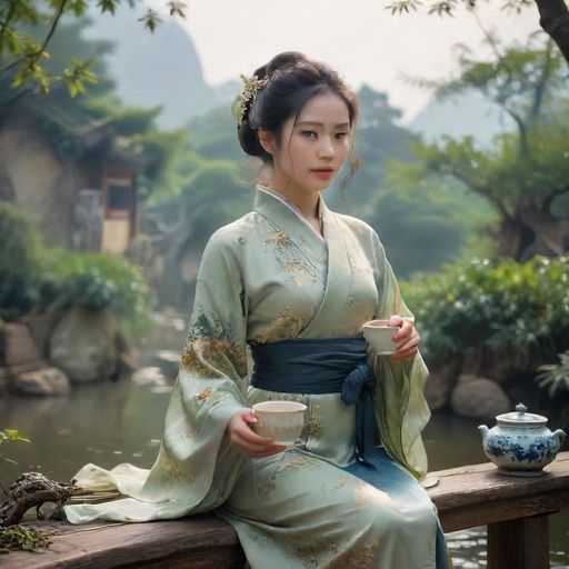 茶艺师优雅泡茶