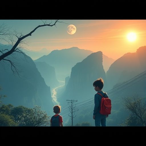 南山海边茶馆场景