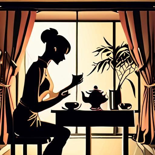 茶艺师优雅泡茶瞬间