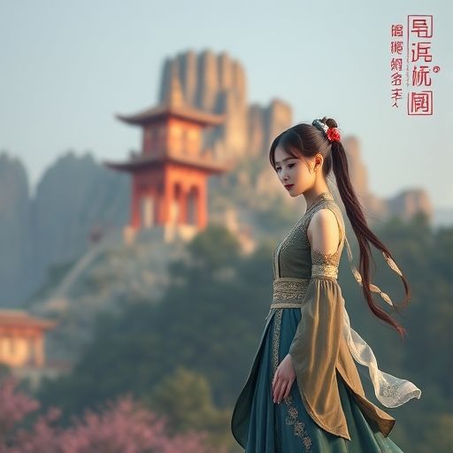 百花丛品茶上课窗边唯美场景
