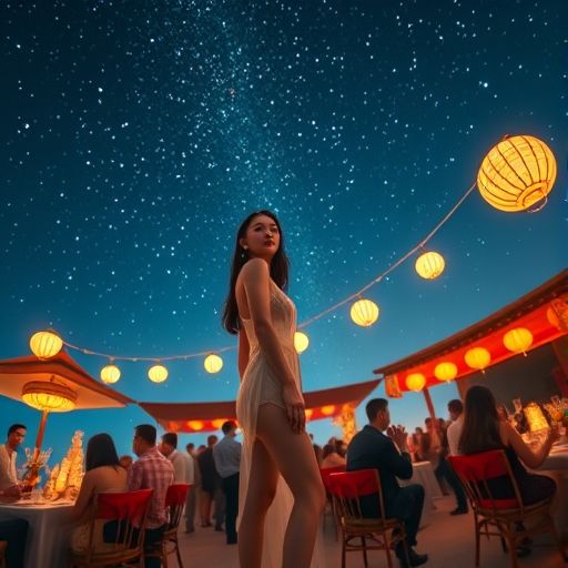 福田天台派对，星空与音乐交织