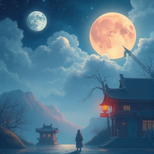 充满未来感的深夜电竞馆内部