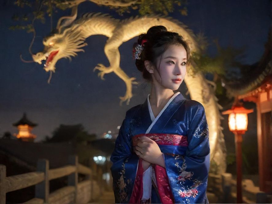 龙华繁华夜景