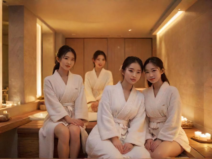 深圳室内SPA房间，布置舒适，灯光柔和，营造放松氛围