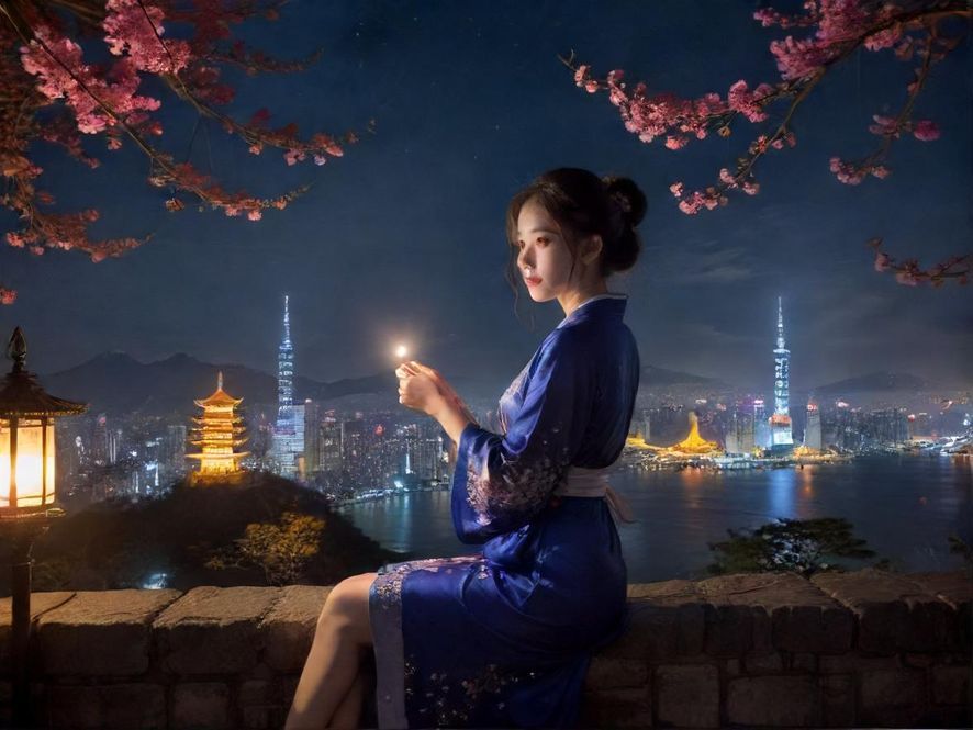 广州夜场会所全景，霓虹灯光璀璨，展现都市夜生活的魅力。