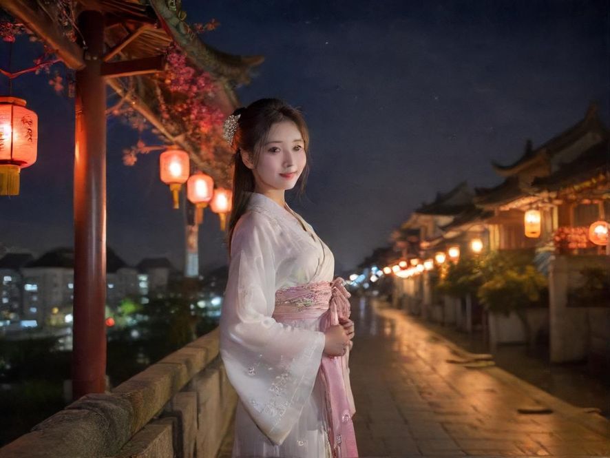 城市夜景下的娱乐会所入口，霓虹灯闪烁，充满神秘感