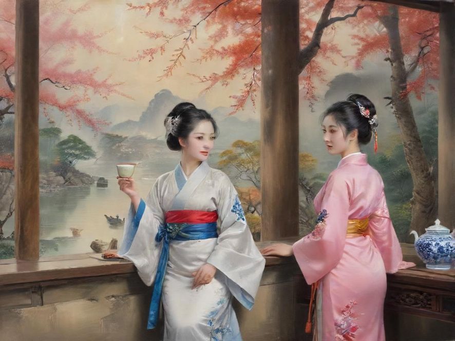 广州茶艺师表演场景