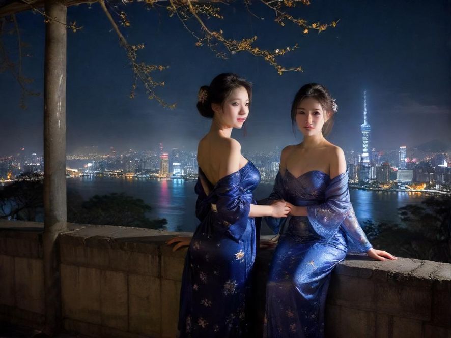 霓虹闪烁的夜场