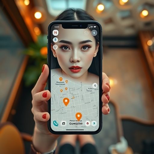 在咖啡馆里查看广州qm体验遥控信息