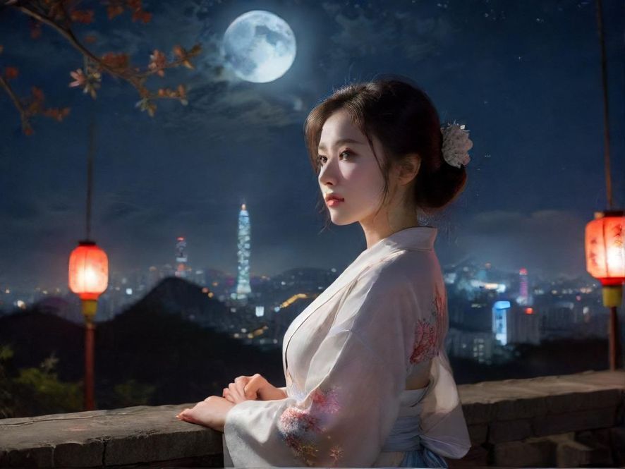 广州夜景下的桑拿会所外观