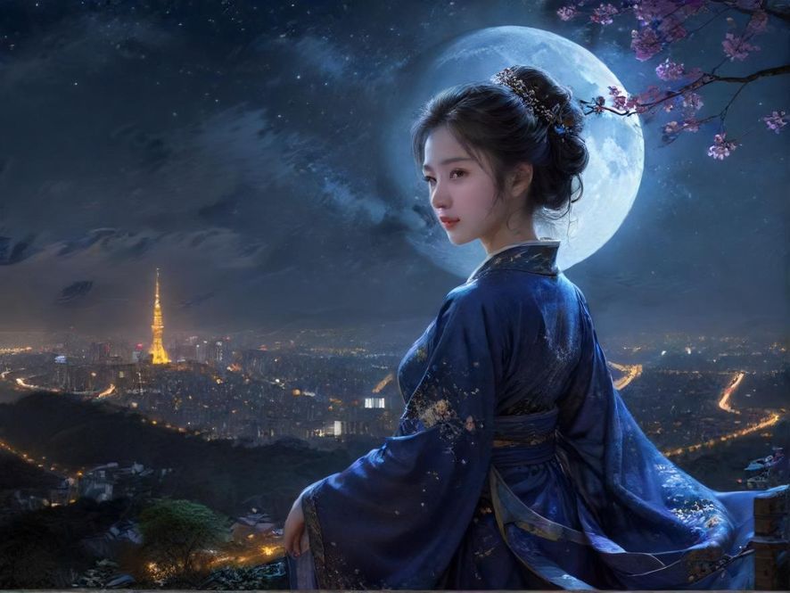 深圳都市夜景，灯火辉煌，充满活力