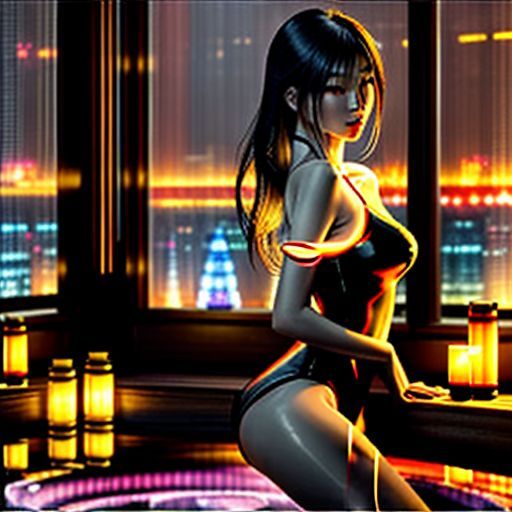 广州公主桑拿舒适休息区夜景