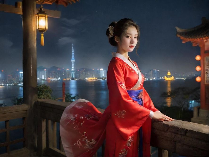 从高空俯瞰城市夜景，霓虹灯光璀璨，象征着夜生活的无限可能。