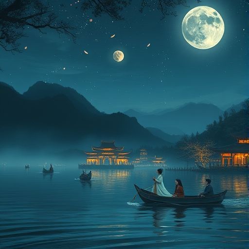 广州夜色红灯区街头