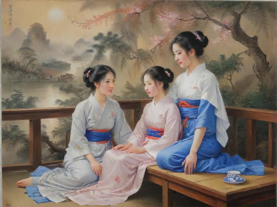 广州夜生活休闲元素集合插画