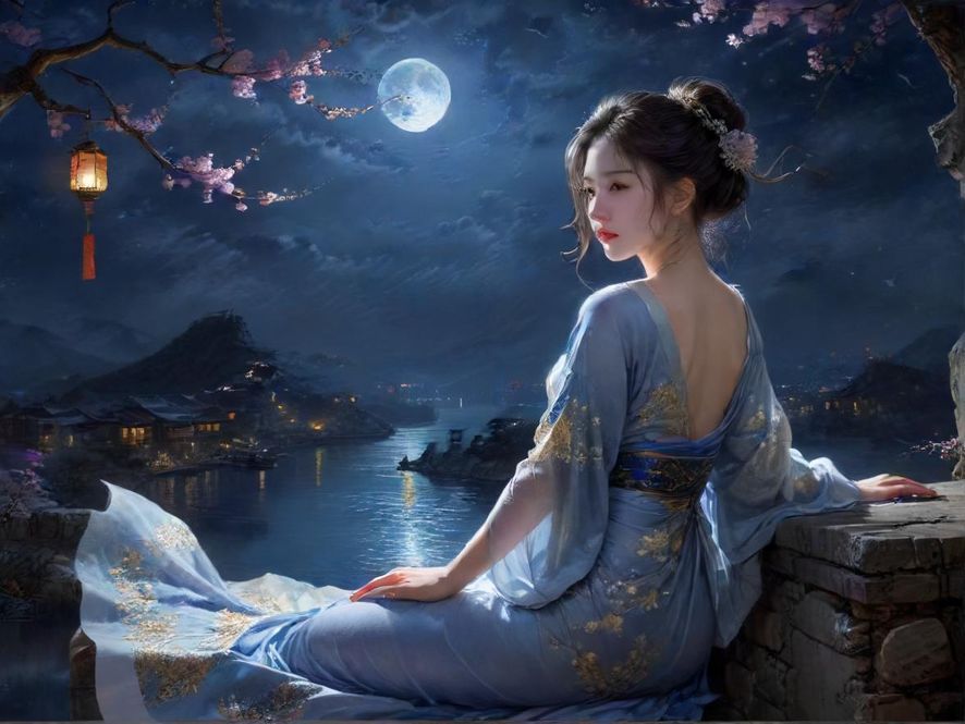 两个男人在城市夜景下低语交流