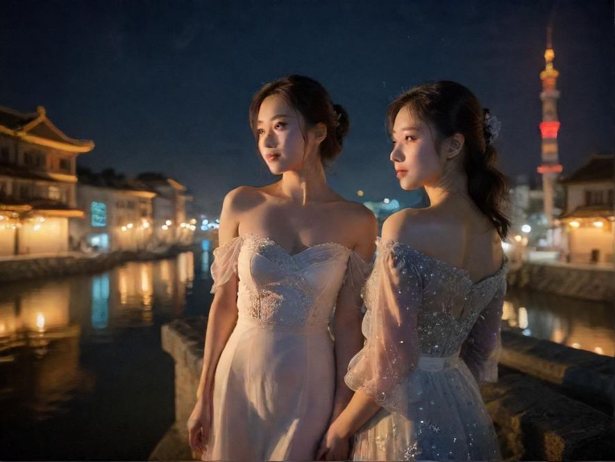 璀璨的城市夜景