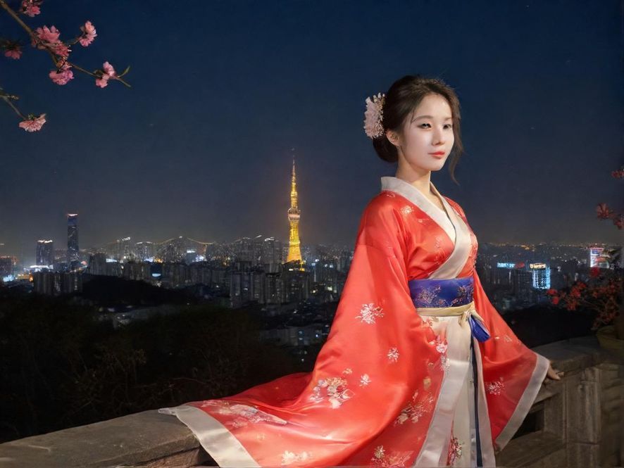 夜场会所入口灯光迷离