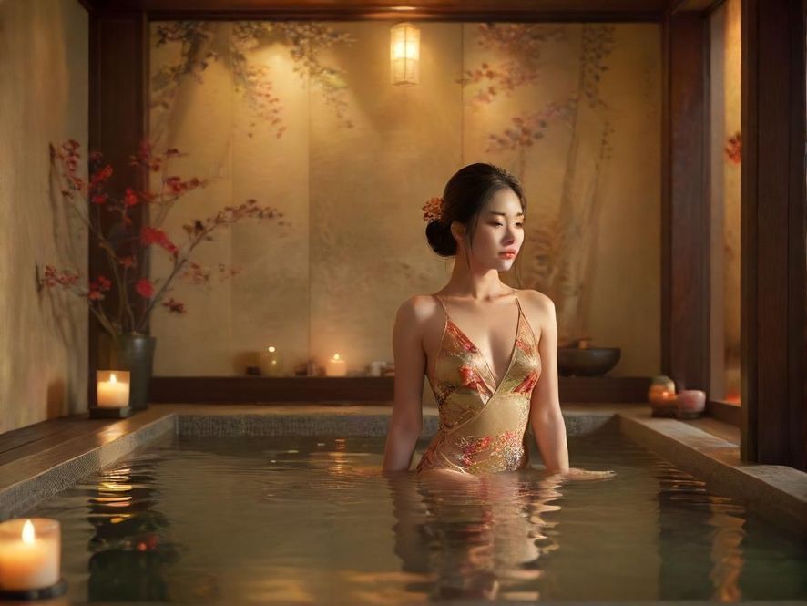 舒适放松的桑拿房内部