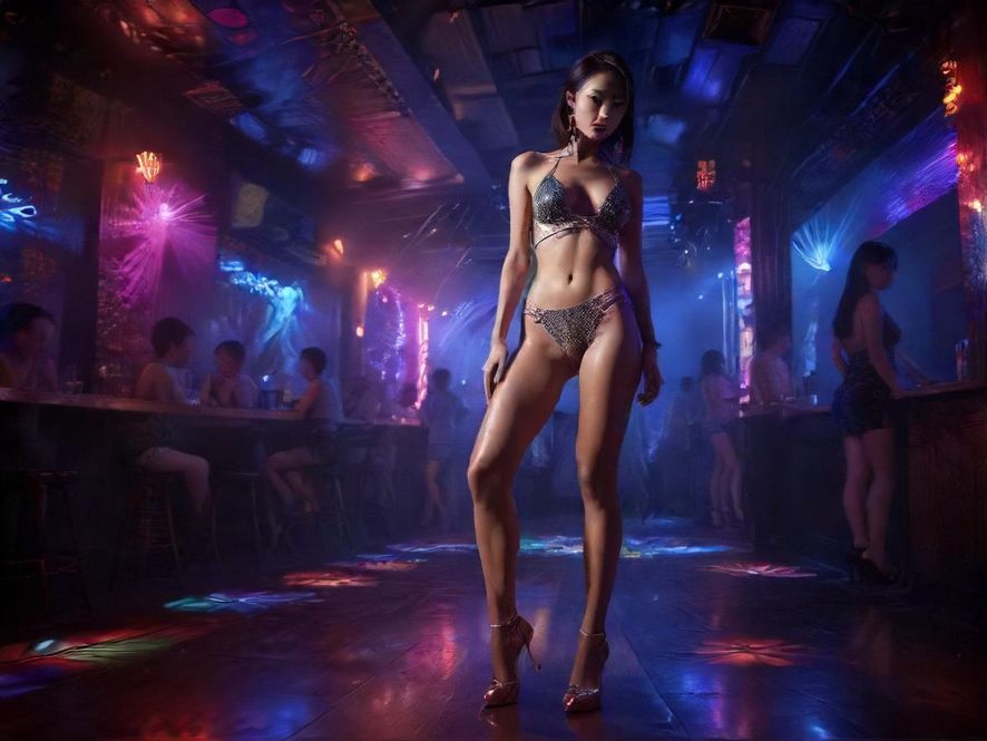 夜场酒吧炫彩灯光环境