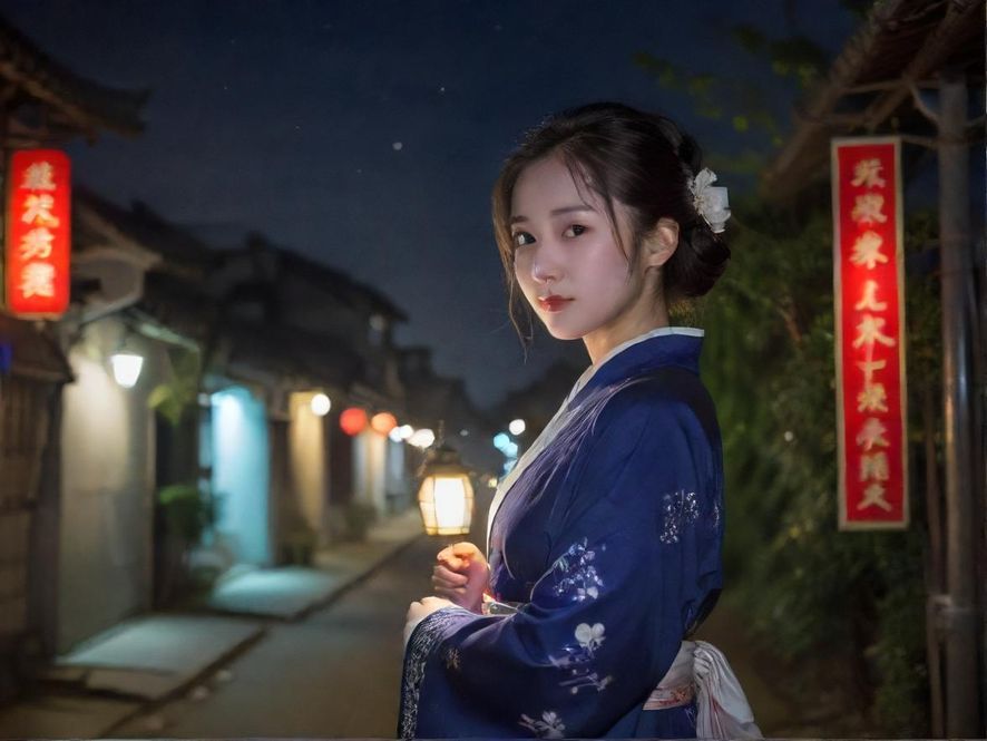 深圳罗湖的繁华夜景