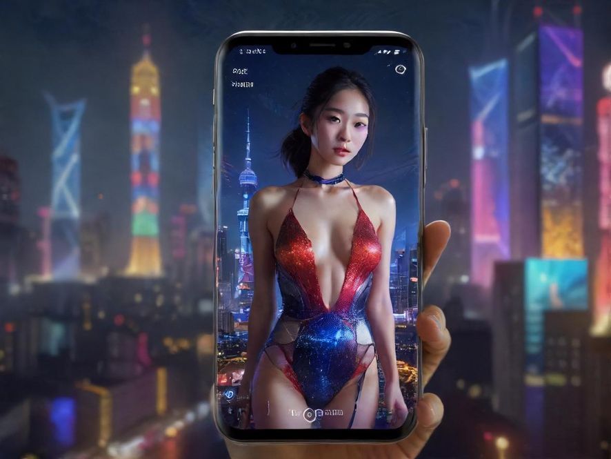 手机屏幕上显示着城市地图和信息标记