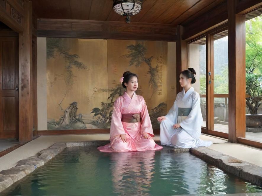 深圳水云间水疗包间一角