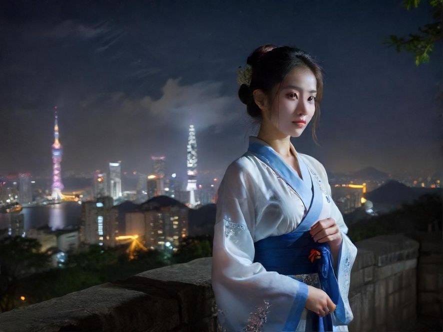 广州夜场街景
