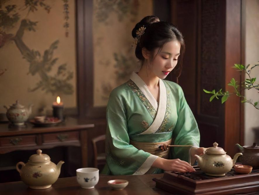 深圳喝茶会所茶艺表演场景
