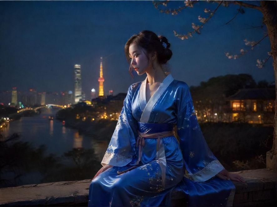 顺德夜场会所外部夜景展示