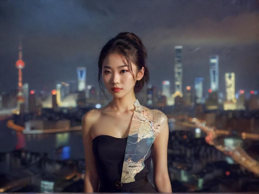 手机屏幕上显示着地图导航，一个标记点代表目的地，背景是模糊的城市夜景