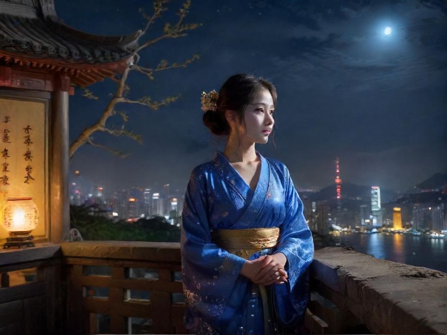广州夜色地图