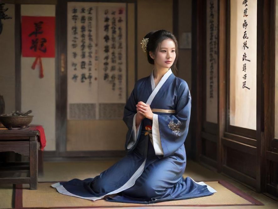 在柔和灯光下，一位按摩师正在为顾客进行泰式按摩，房间装饰充满亚洲传统风格，氛围宁静雅致