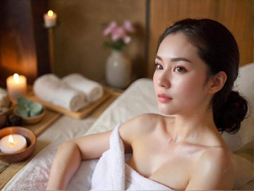 专业理疗师为顾客进行手部护理，细致入微的呵护