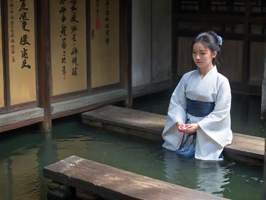 专业按摩师正在为客人进行肩颈按摩，展现精湛技艺，背景是充满东方韵味的水疗空间