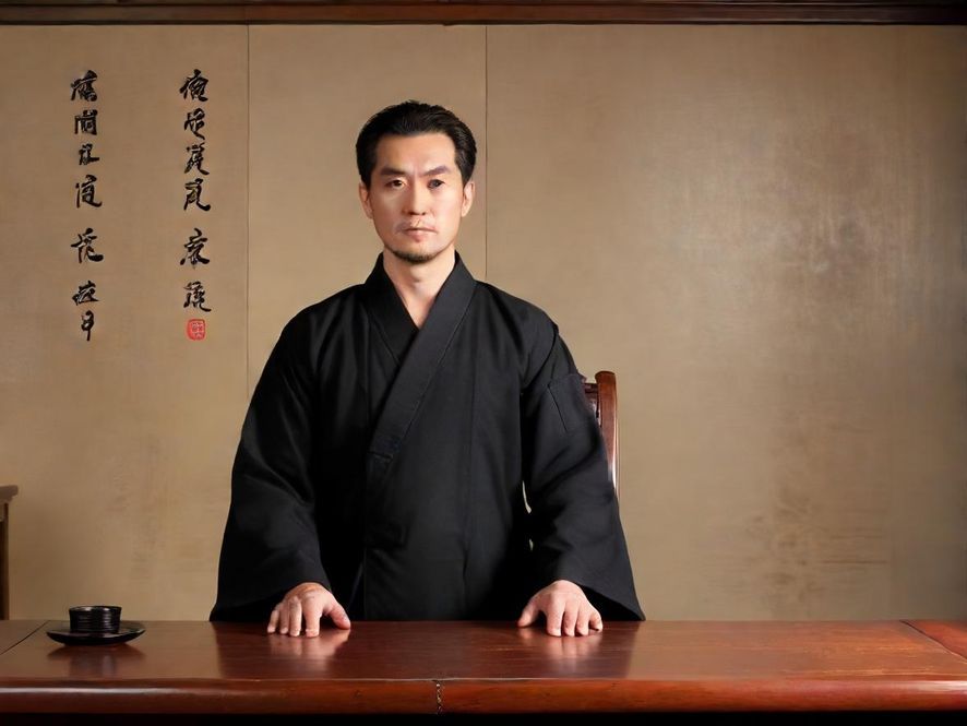 一群男性朋友在现代风格的休闲会所内，围坐在一起，轻松愉快地交谈，享受着休闲时光。