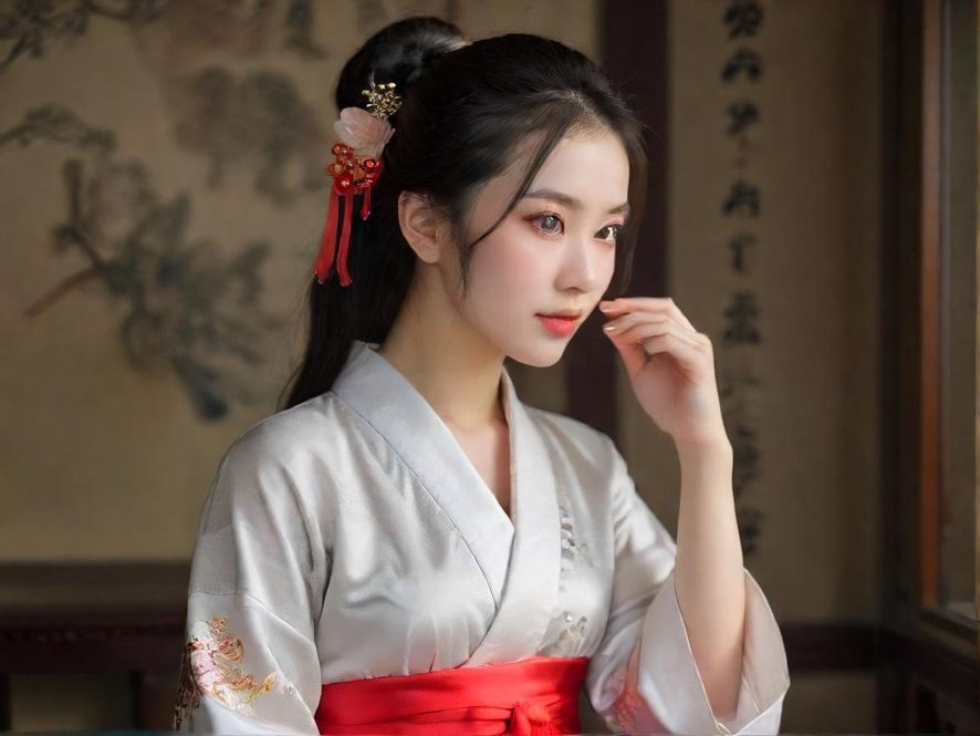 一位女性在独特的艺术咖啡馆里享受阅读